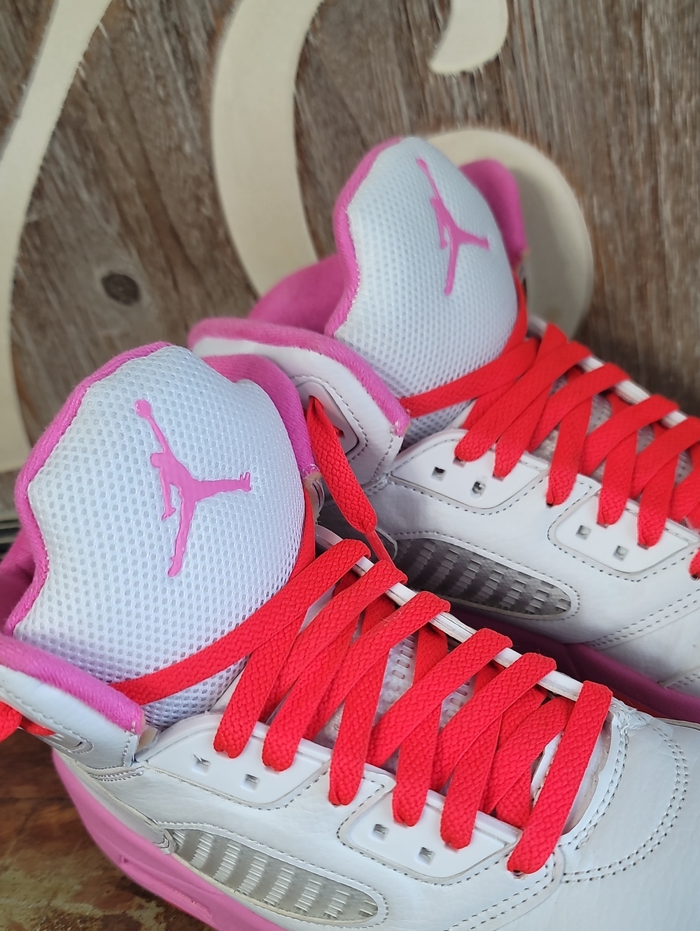 🔥🔥 Nike Air Jordan 5 Retro "Pinksicle" Wmns 8.5. Really Good Condition - Picture 7 of 16